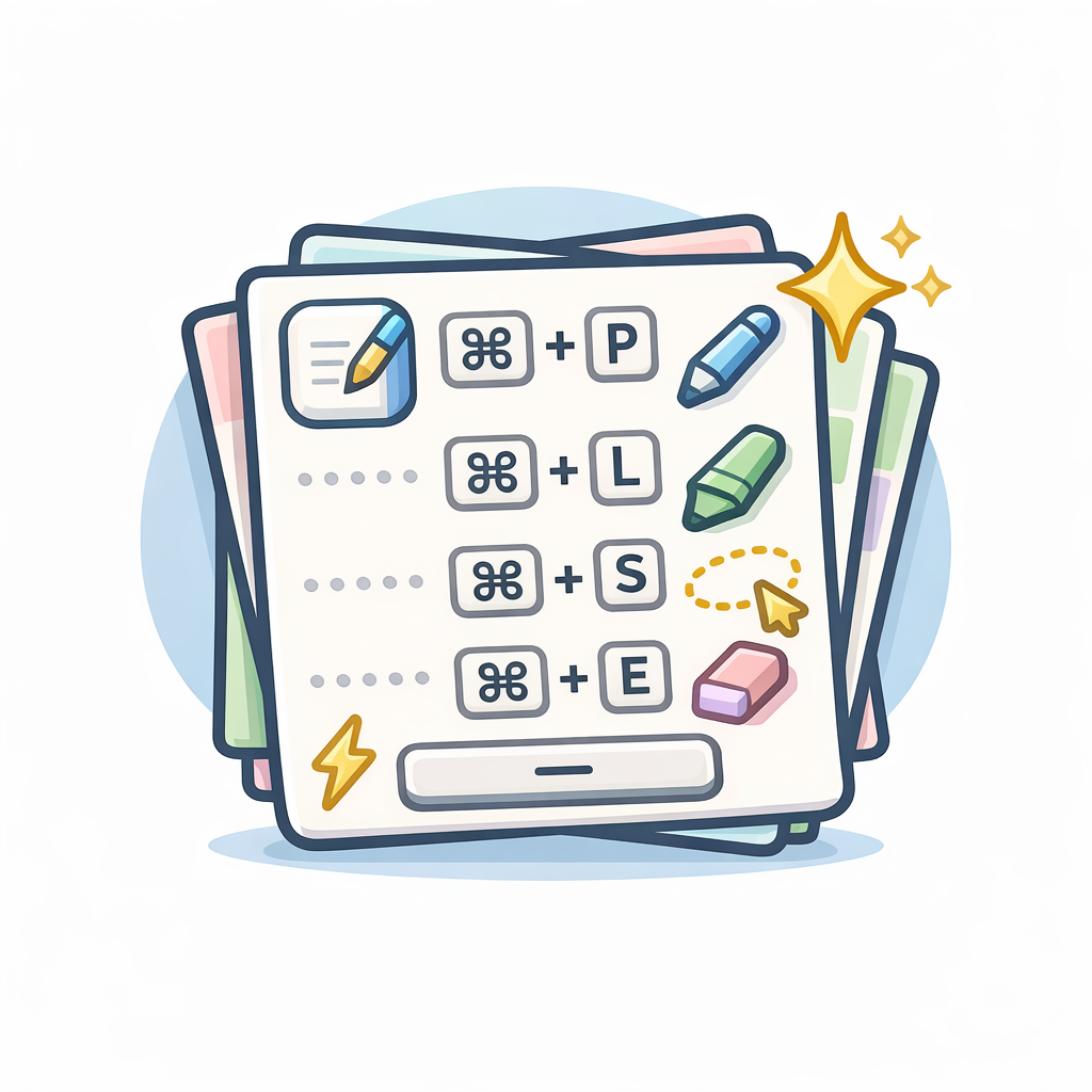 GoodNotes Shortcut Cheatsheet