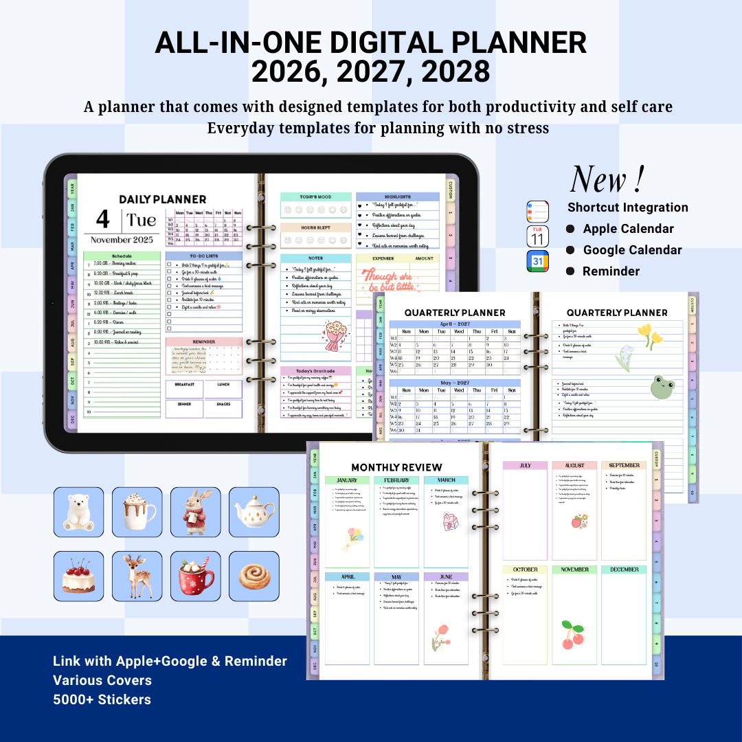 All-in-One Aesthetic Paper-to-Digital Planner – Organize-Better