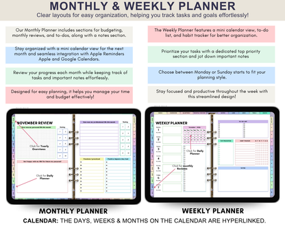 All-in-One Digital Planner 2025, 2026, 2027