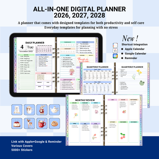 All-in-One Aesthetic Paper-to-Digital Planner