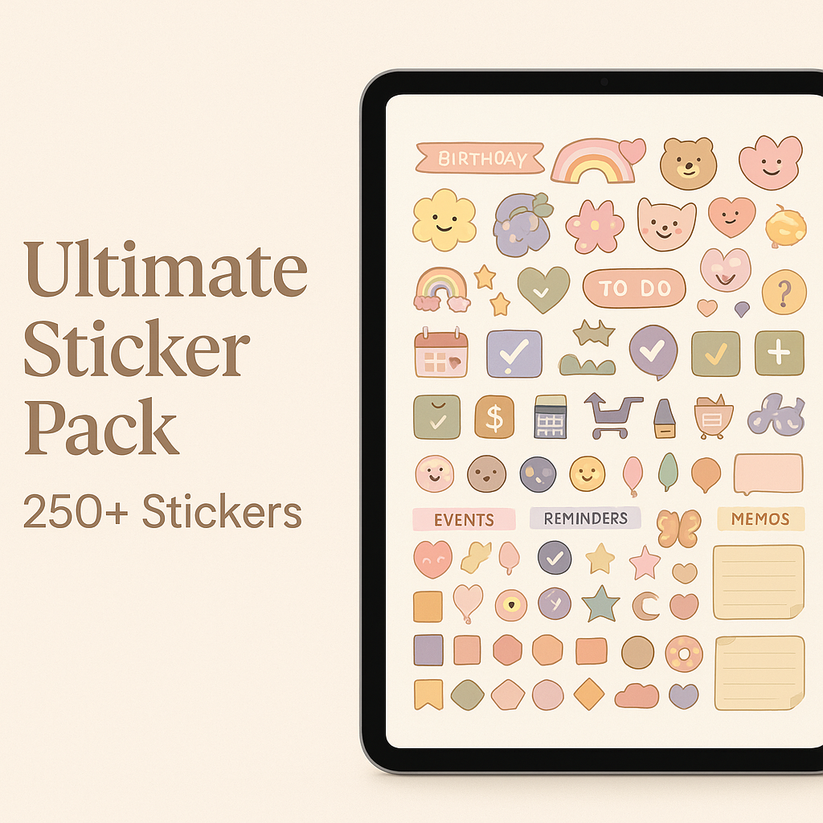 Ultimate Sticker Pack (250+ stickers) – Organize-Better