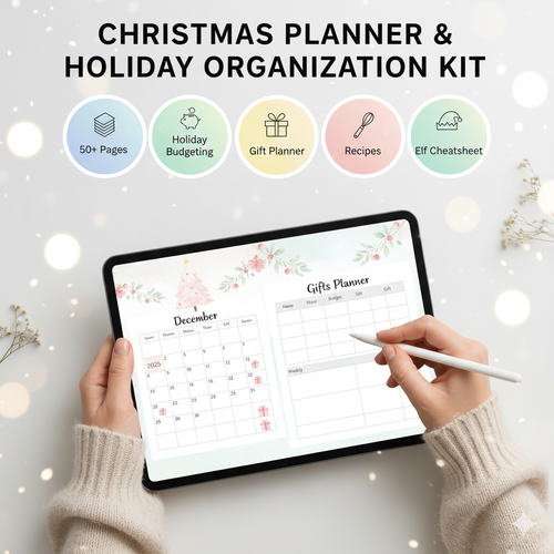 Christmas Monthly Planner Kit (December 2025 Edition)