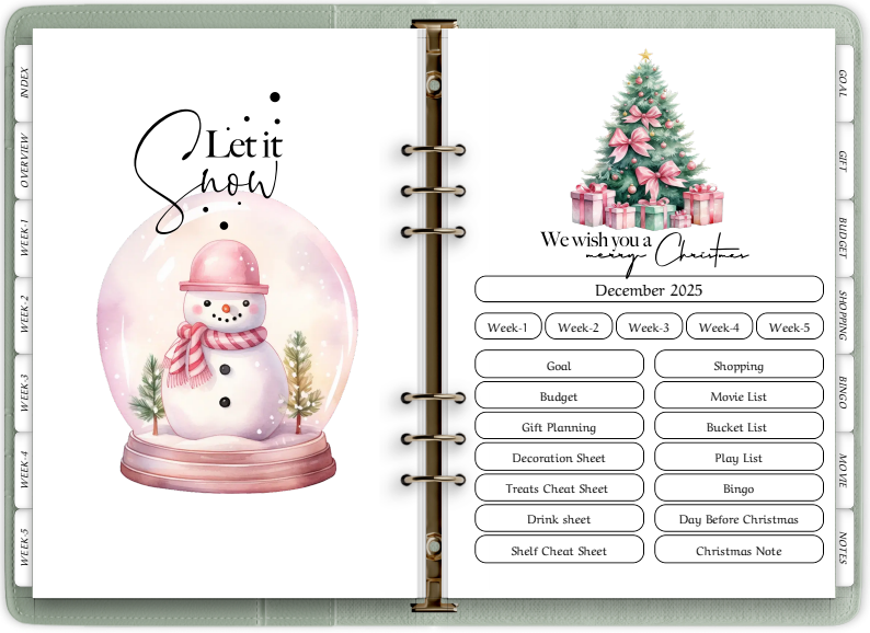 Christmas Monthly Planner Kit (December 2025 Edition)