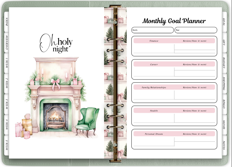 Christmas Monthly Planner Kit (December 2025 Edition)
