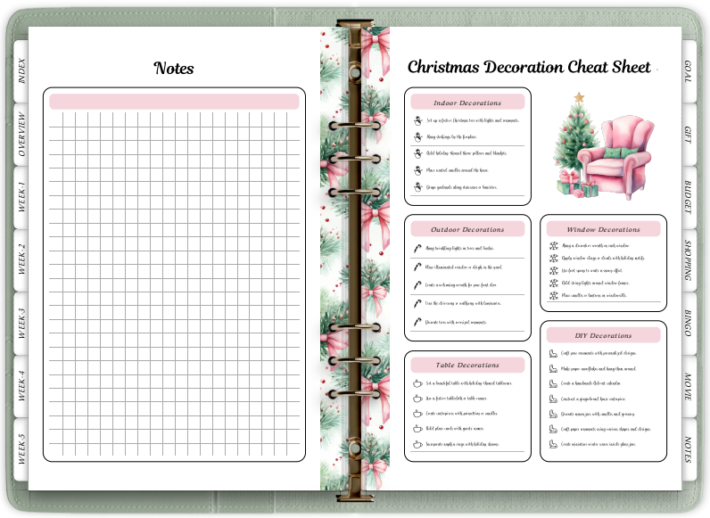 Christmas Monthly Planner Kit (December 2025 Edition)