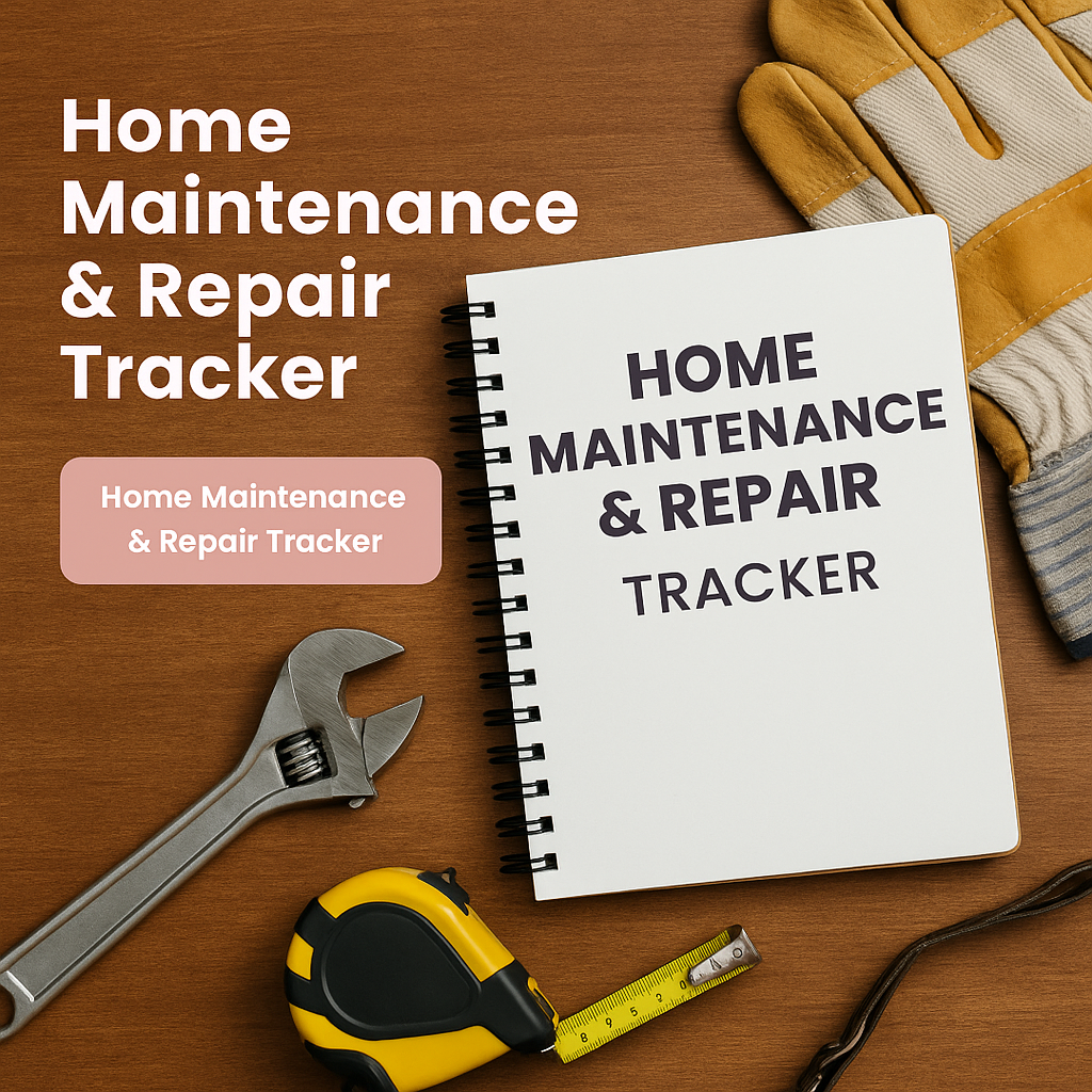 Home Maintenance & Repair Tracker – Organize-Better