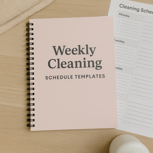Weekly Cleaning Schedule Templates