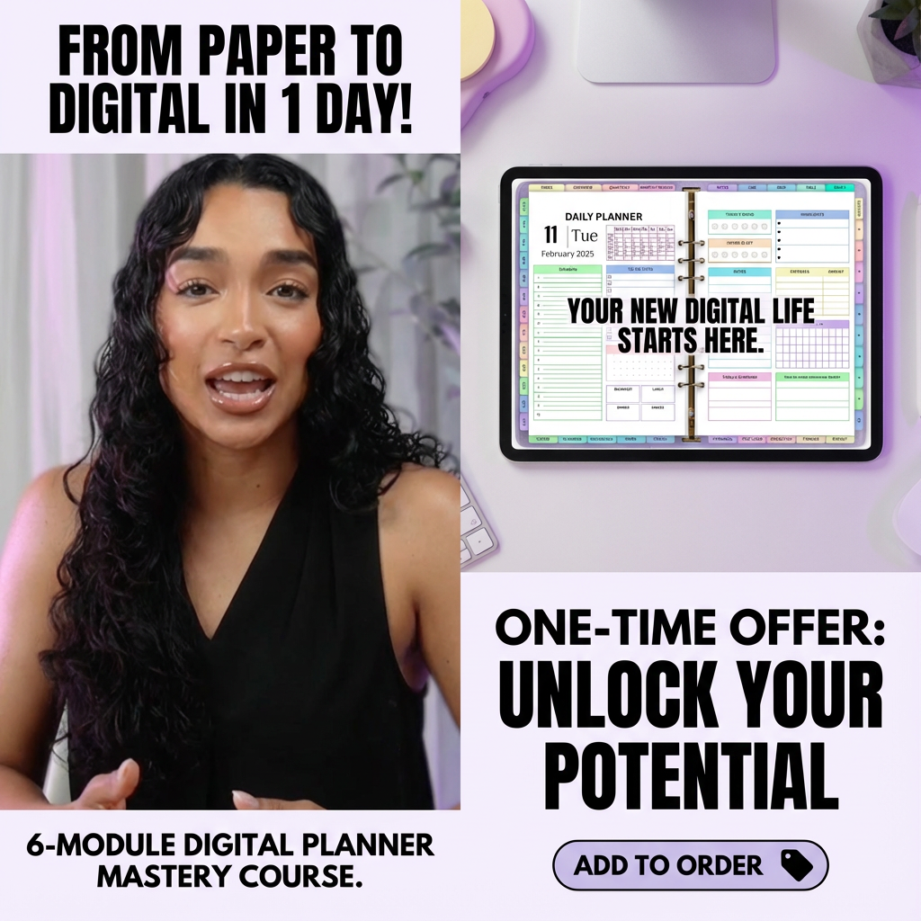 Digital Planner Mastery Course