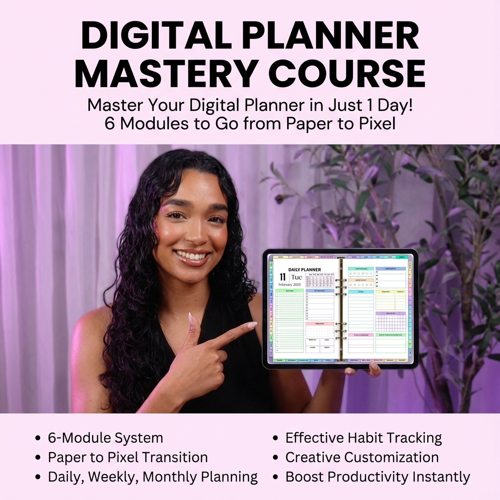 Digital Planner Mastery Course
