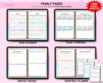 All-in-One Digital Planner 2025, 2026, 2027